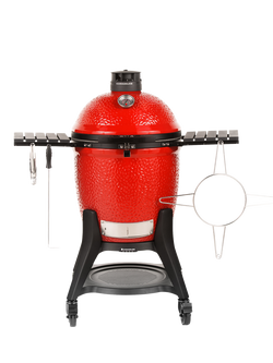 Kamado Joe Classic Joe Series III Charcoal BBQ with Cart & Cover Bundle - view 2, Red