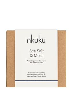 nkuku Sea Salt & Moss Scented Candle - view 2, 