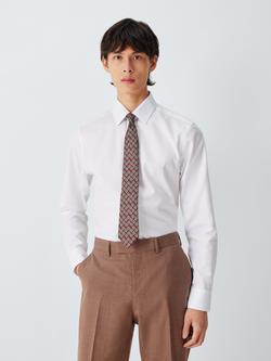 John Lewis Bold Floral Pattern Silk Tie - view 2, Burgundy