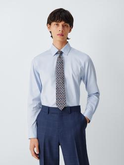 John Lewis Bold Stripe Silk Tie, Green/Navy - view 2, Green/Navy