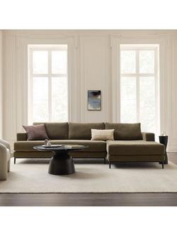 West Elm Landon Sectional Left Arm Sofa, Elm - view 2, Elm