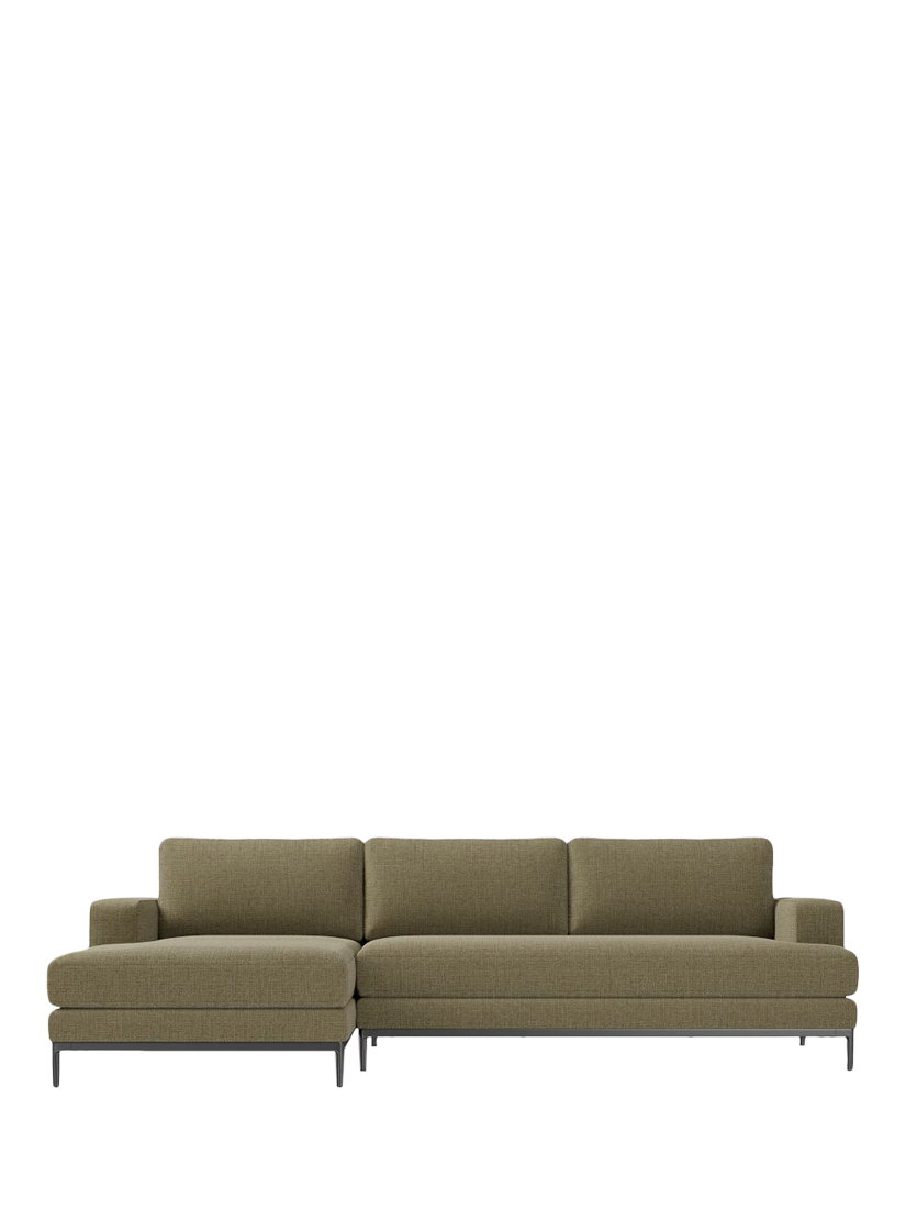 Landon Range, West Elm Landon Sectional LHF Chaise End Sofa, Elm