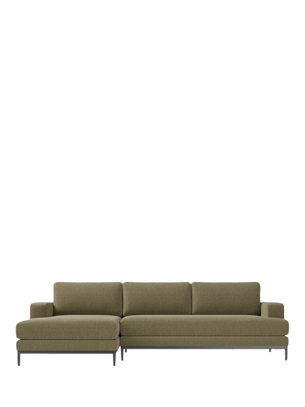 West Elm Landon Sectional LHF Chaise End Sofa, Elm, Elm