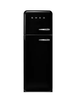 Smeg FAB30LBL6UK Freestanding 80/20 Fridge Freezer, Black, Black