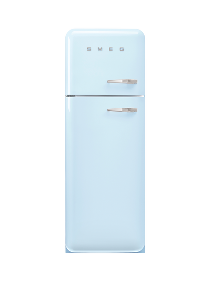 Smeg FAB30L Freestanding 80/20 Fridge Freezer, Pastel Blue