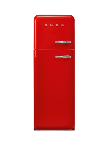Smeg FAB30L Freestanding 80/20 Fridge Freezer, Red