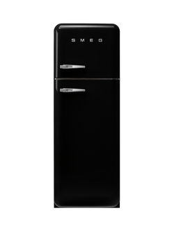 Smeg FAB30 Freestanding 80/20 Fridge Freezer, Black