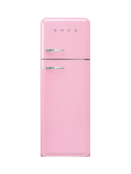 Smeg FAB30RPK6UK Freestanding 80/20 Fridge Freezer, Pink, Pink