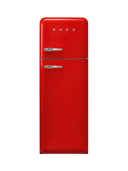 Smeg FAB30RRD6UK Freestanding 80/20 Fridge Freezer, Red, Red