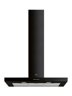 Smeg KBT100BL Chimney Cooker Hood, Black, Black