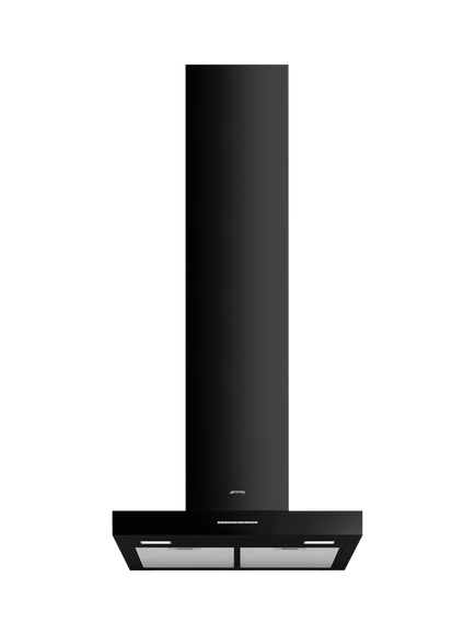 Smeg KBT600BL 60cm Chimney Cooker Hood, Black, Black