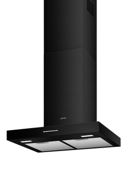 Smeg KBT600BL 60cm Chimney Cooker Hood, Black - view 2, Black