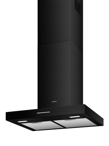Smeg KBT600BL 60cm Chimney Cooker Hood, Black - view 2, Black