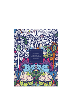 Galison William Morris Rabbit Paint by Numbers Kit, Multi