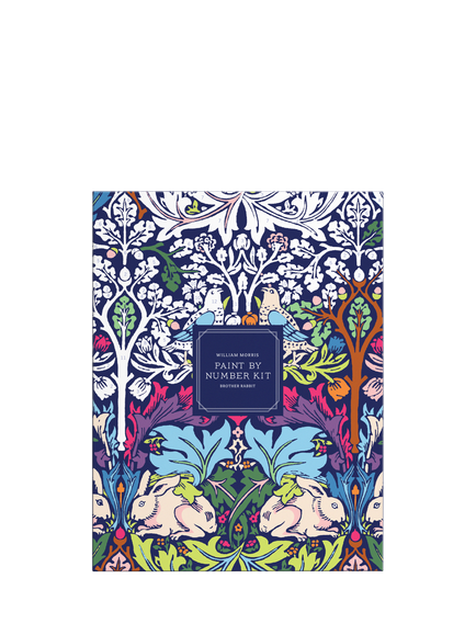 Galison William Morris Rabbit Paint by Numbers Kit, Multi