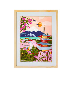 Sculpd Mount Fuji Paint by Numbers Painting Kit, Multi