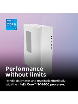 Lenovo IdeaCentre Tower 8L 08IRR9 Desktop Computer, Intel Core i5 Processor, 16GB RAM, 1TB SSD, Grey - view 2, Grey