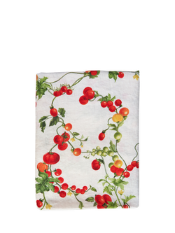 By Hope Pomodoro Linen Tablecloth, 250 x 143cm, Red/Multi, Red Multi
