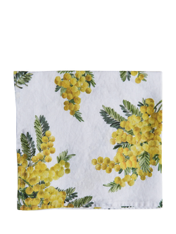 By Hope Mimosa Linen Napkin, Yellow/Multi, Yellow Multi