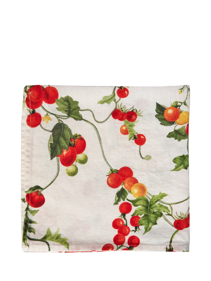 By Hope Pomodoro Linen Napkin, Red/Multi, Red Multi