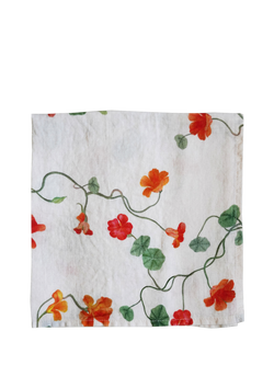 By Hope Summer Climber Nasturtium Linen Napkin, Multi, Multi