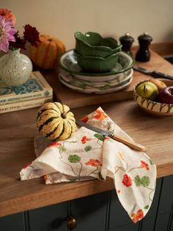 By Hope Summer Climber Nasturtium Linen Napkin, Multi - view 2, Multi