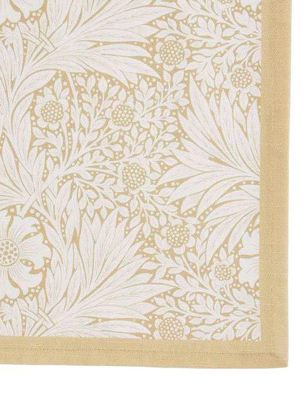 Morris & Co. Marigold Cotton Table Runner, 250cm, Yellow - view 2, Yellow