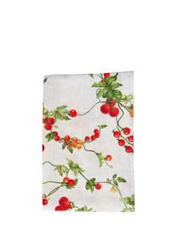 By Hope Pomodoro Linen Table Runner, 200cm, Red/Multi, Red Multi