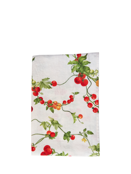 By Hope Pomodoro Linen Table Runner, 200cm, Red/Multi, Red Multi