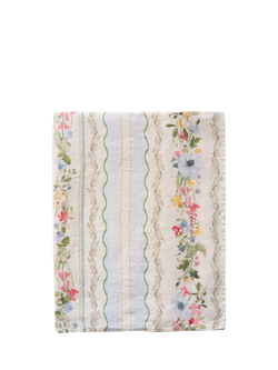 By Hope Spring Carpet Stripe Linen Table Runner, 200cm, Multi, Multi