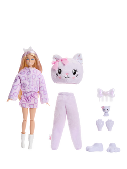 Barbie Cutie Reveal Sweet Bows Purple Kitten, Multi