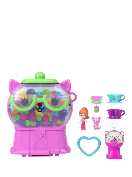 Polly Pocket Watermelon Gumball Kitty Compact, Multi