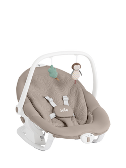 Joie Baby Serina 2 in 1 Swing and Rocker, Strata Dune Wood - view 2, Strata Dune Wood