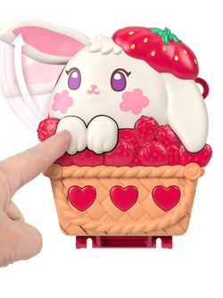 Polly Pocket Strawberry Bunny Basket - view 2, Multi