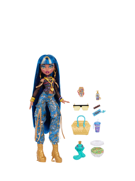 Monster High Cleo De Nile Doll with Hissette, Multi