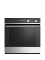 Fisher & Paykel OUTLET Series 5 OB60SD7PX1 Built In Electric Self Cleaning Single Oven, Like New, Black/Stainless Steel