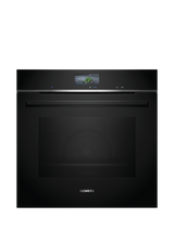 Siemens OUTLET iQ700 HB776G1B1B Built-In Pyrolitic Self Cleaning Electric Oven, Like New, Black