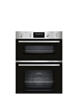 Neff OUTLET U2GCH7AN0B Built-In Pyrolytic Double Electric Oven, Like New, Stainless Steel
