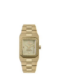 Vivienne Westwood VV333LOLGD Women's Brunswick Rectangular Bracelet Strap Watch, Gold, Light Olive