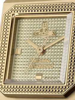 Vivienne Westwood VV333LOLGD Women's Brunswick Rectangular Bracelet Strap Watch, Gold - view 2, Light Olive