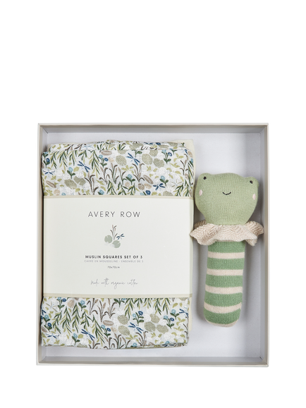 Avery Row Rattle & Care New Baby Git Set, Riverbank, Riverbank