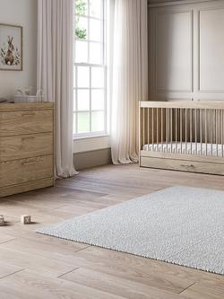 Silver Cross Geneva Cotbed and Dresser, Oak with Carmel Nursing Chair, Almond - view 2, Brown