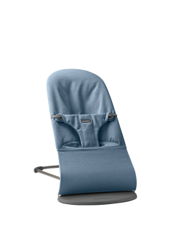 BabyBjörn Bliss Woven Baby Bouncer, Blue, Blue