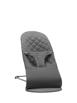 BabyBjörn Bliss Woven Classic Quilt Baby Bouncer, Anthracite, Anthracite