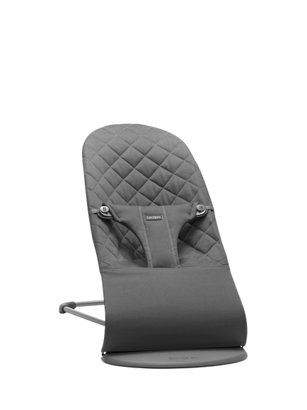 BabyBjörn Bliss Woven Classic Quilt Baby Bouncer, Anthracite, Anthracite