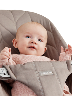 BabyBjörn Bliss Woven Petal Quilt Baby Bouncer, Sand Grey - view 2, Sand Grey