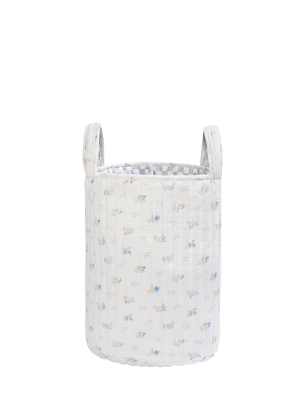 Avery Row Large Quilted Reversible Storage Basket, Coastline, Coastline