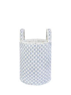 Avery Row Large Quilted Reversible Storage Basket, Coastline - view 2, Coastline