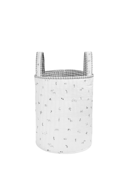 Avery Row Large Quilted Reversible Storage Basket, Little Farm, Little Farm