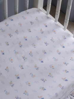 Avery Row Cotbed Fitted Sheet, Coastline - view 2, Coastline